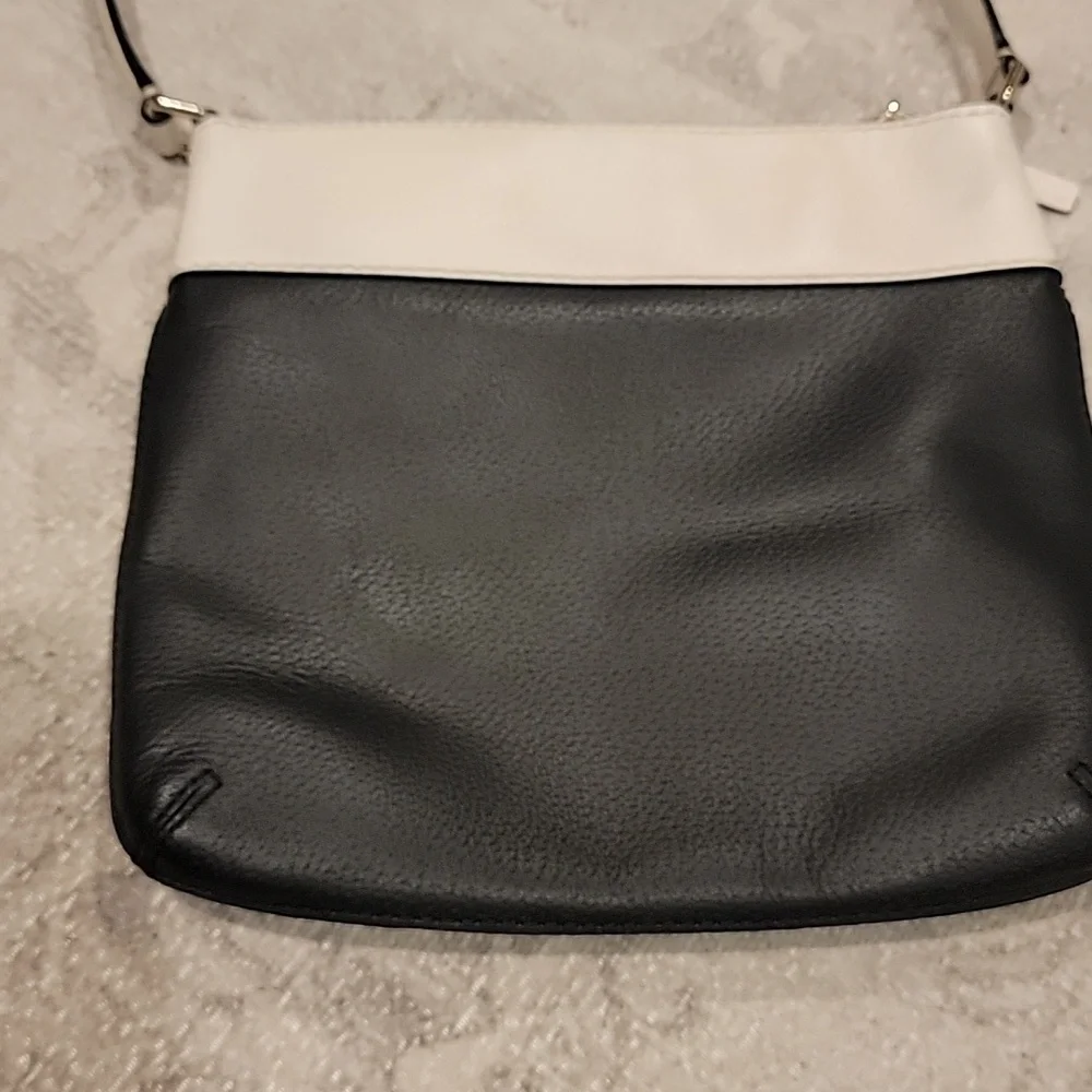Kate Spade Grove Street Rima Crossbody Two-Tone Black and Cream Bag
